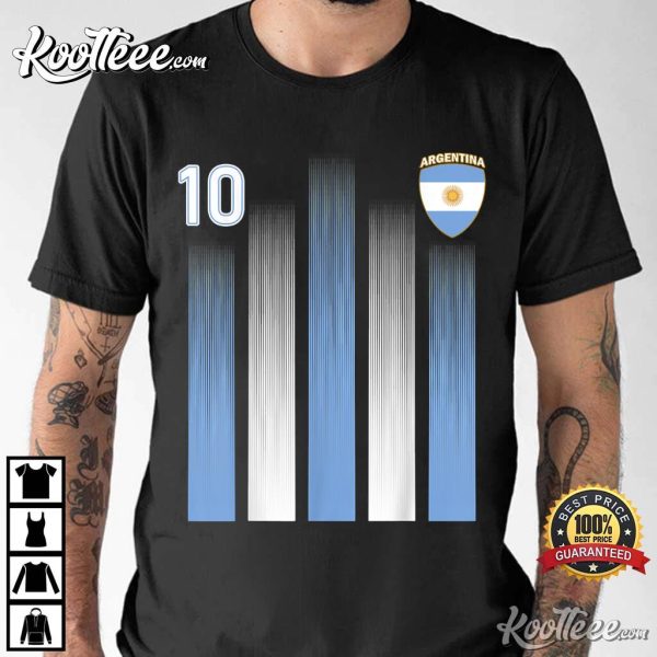 Argentina 10 Soocer Fans World Cup 2022 T-Shirt