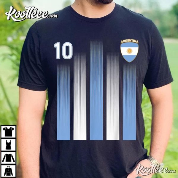 Argentina 10 Soocer Fans World Cup 2022 T-Shirt