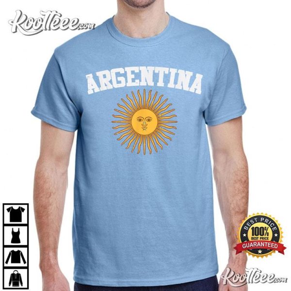 Argentina Sun Flag Soccer World Cup 2022 T-Shirt