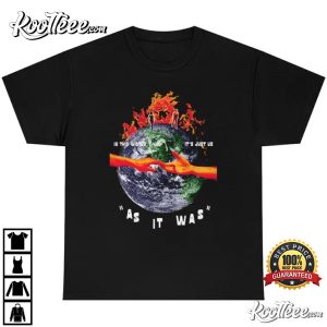 As It Was Harry Styles Globe Vintage T Shirt 4