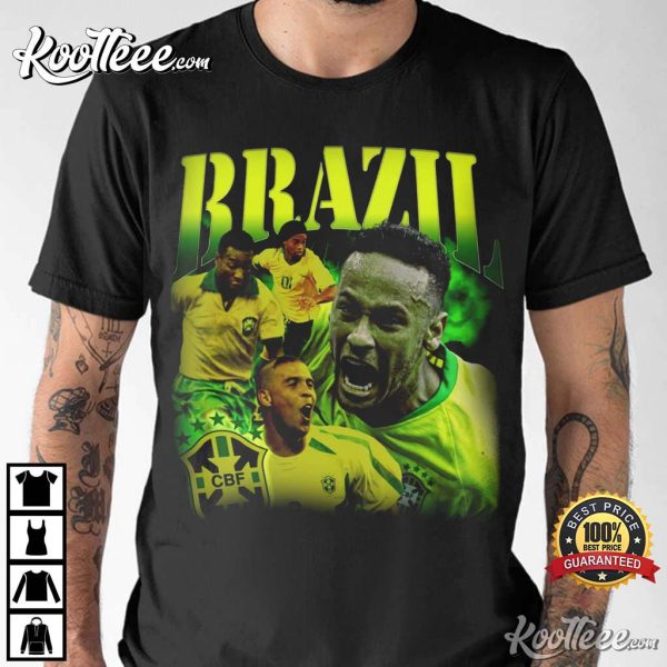 Brazil Legend Pele Neymar World Cup 2022 T-Shirt