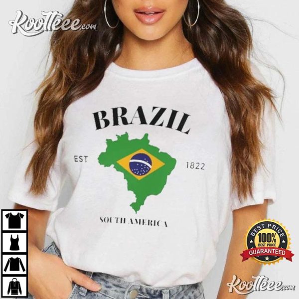 Brazil Support Qatar World Cup 2022 T-Shirt