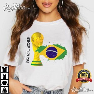 Brazil World Cup 2022 Qatar Neymar T-Shirt Brazil World Cup 2022 Qatar Neymar T Shirt 4