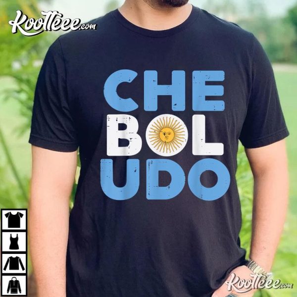 Che Bul Udo Argentina Flag Soccer Qatar World Cup T-Shirt