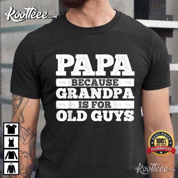 Cool Grandpa Papa Parent Fathers Day T-Shirt