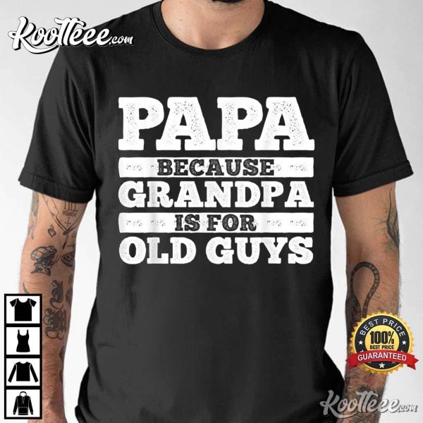 Cool Grandpa Papa Parent Fathers Day T-Shirt