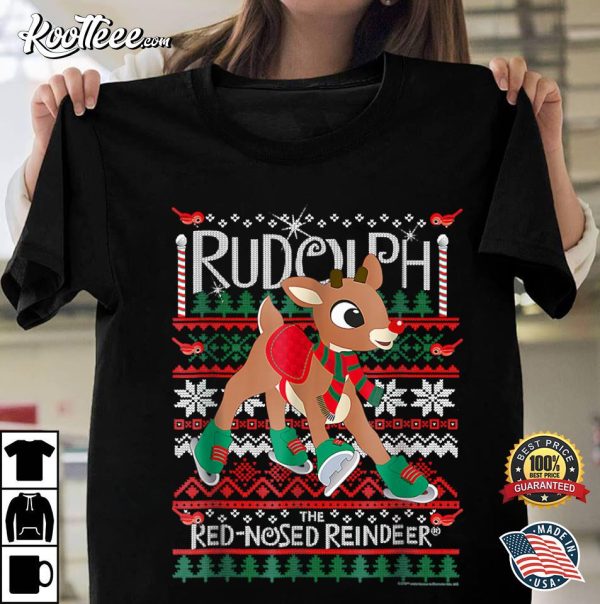 Cute Rudolph The Red Nosed Reindeer Christmas T-Shirt