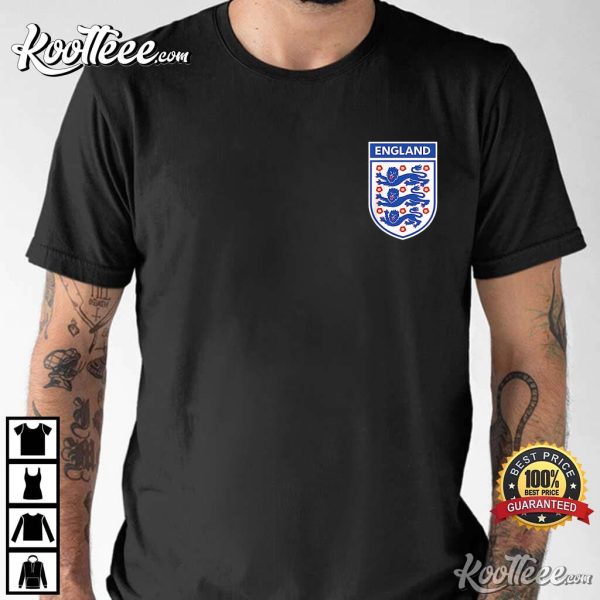 England 1982 Soccer Team Three Heraldic Lions World Cup 2022 T-Shirt