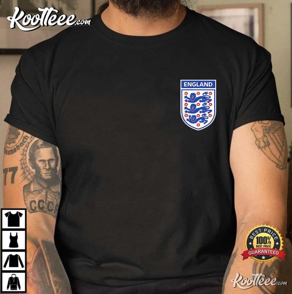 England 1982 Soccer Team Three Heraldic Lions World Cup 2022 T-Shirt