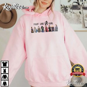 Fight Like A Girl Female Avengers T Shirt 1