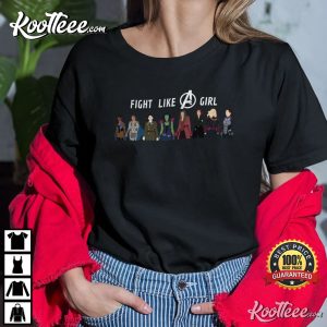 Fight Like A Girl Female Avengers T-Shirt Fight Like A Girl Female Avengers T-Shirt