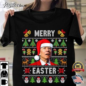 Funny Joe Biden Happy Easter Ugly Christmas T Shirt 1