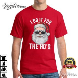 Funny Santa I Do It For The Merry Christmas T-Shirt
