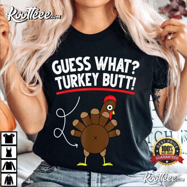 Guess Turkey Pilgrim Funny Thanksgiving T-Shirt
