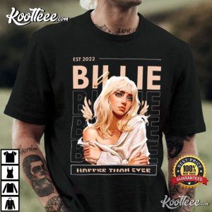 Happier Than Ever Billie Eilish Tour 2022 T-Shirt Happier Than Ever Billie Eilish Tour 2022 T-Shirt
