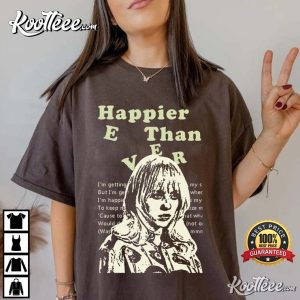 Happier Than Ever The World Tour 2022 T-Shirt Happier Than Ever The World Tour 2022 T Shirt 2
