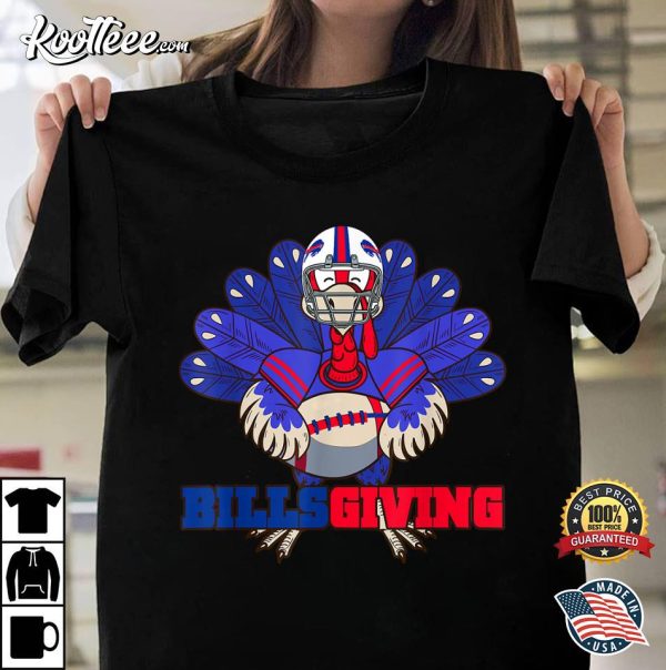 Happy Billsgiving Chicken Football Buffalo Bills T-Shirt