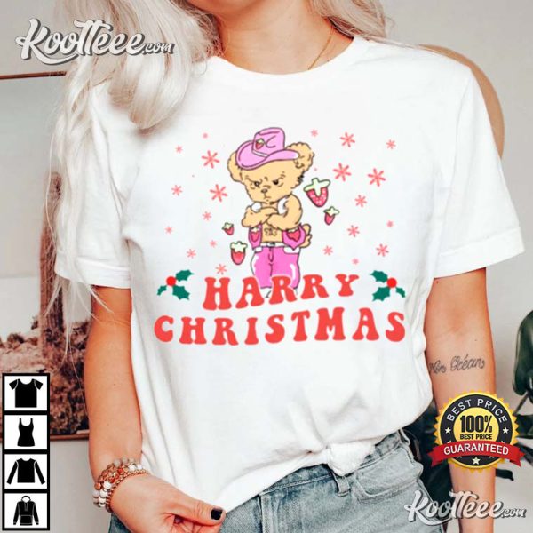 Harry Bear Christmas Funny Holiday Christmas T-Shirt