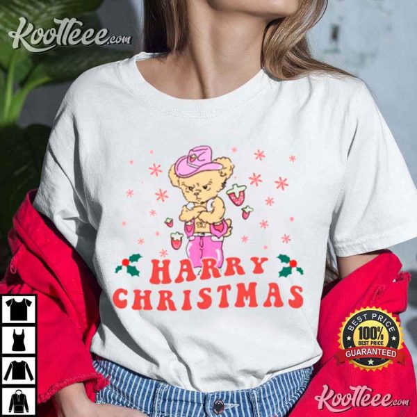 Harry Bear Christmas Funny Holiday Christmas T-Shirt