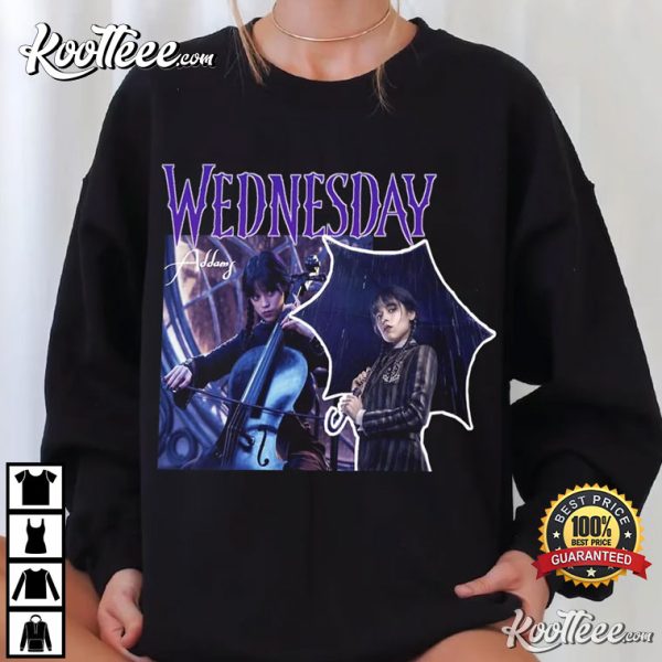 Jenna Ortega Wednesday Addams Family TV Series T-Shirt