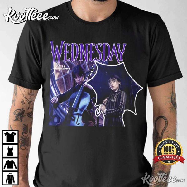 Jenna Ortega Wednesday Addams Family TV Series T-Shirt
