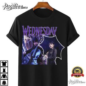 Jenna Ortega Wednesday Addams Family TV Series T-Shirt Jenna Ortega Wednesday Addams Family TV Series T Shirt 4