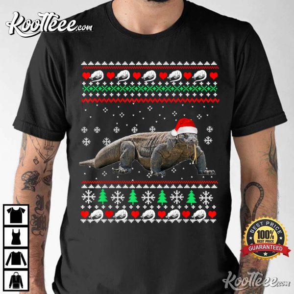 Komodo Dragon Santa Ugly Christmas T-Shirt
