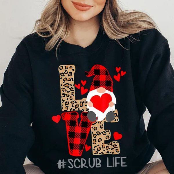 Love Scrub Life Happy Valentine Day 2022 Gnomes T-Shirt