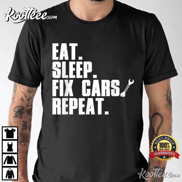 Mechanic Auto Garage Gift For Dad Car Lover T-Shirt