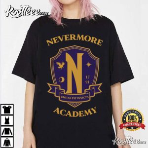 Nevermore Academy Logo Wednesday Addams TV Show T-Shirt Nevermore Academy Logo Wednesday Addams TV Show T-Shirt