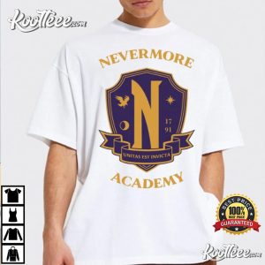 Nevermore Academy Logo Wednesday Addams TV Show T-Shirt Nevermore Academy Logo Wednesday Addams TV Show T Shirt 2