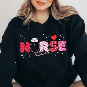 Nurse Gift Happy Valentines Day T Shirt 2
