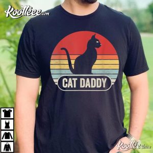Retro Cat Daddy Cat Lover T-Shirt Retro Cat Daddy Cat Lover T Shirt 3