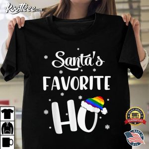 Santas Favorite Ho Gay Christmas Funny T-Shirt Santas Favorite Ho Gay Christmas Funny T Shirt 1