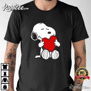 Peanuts Valentine Snoopy Hugging Heart T-Shirt Snoopy Peanuts Valentine Snoopy Hugging Heart T Shirt 2