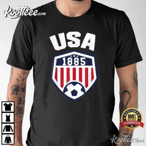 USA Soccer 1885 American Jersey Fan T-Shirt USA Soccer 1885 American Jersey Fan T-Shirt