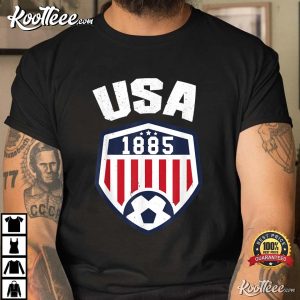 USA Soccer 1885 American Jersey Fan T Shirt 4