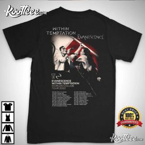Within Temptation Evanescence Tour 2022 UK T-Shirt #2 Within Temptation Evanescence Unisex T Shirt