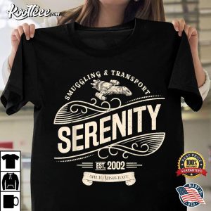 Vintage Serenity Smuggling And Transport Firefly T-Shirt 1.Unisex shirt 3