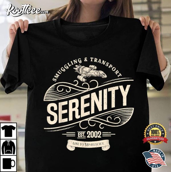 Vintage Serenity Smuggling And Transport Firefly T-Shirt