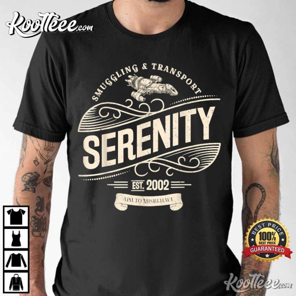 Vintage Serenity Smuggling And Transport Firefly T-Shirt