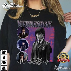 90s Wednesday Addams Jenna Ortega T-Shirt 90s Wednesday Addams Jenna Ortega T Shirt 1