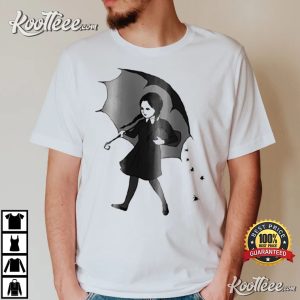 Addams Gothic Scary Girl Classic Wednesday T-Shirt Addams Gothic Scary Girl Classic Wednesday T Shirt 1