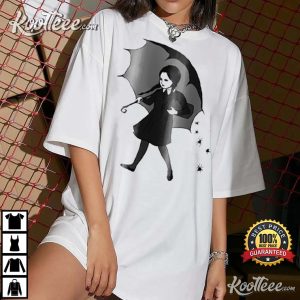 Addams Gothic Scary Girl Classic Wednesday T-Shirt Addams Gothic Scary Girl Classic Wednesday T Shirt 4