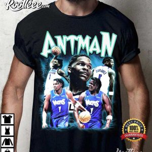 Anthony Edwards Antman Minnesota Timberwolves T-Shirt Anthony Edwards Antman Minnesota Timberwolves T Shirt 1