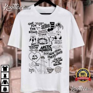 Arctic Monkeys Album Tracklist T Shirt 3