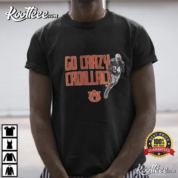 Auburn Tigers Football Go Crazy Cadillac Williams T-Shirt