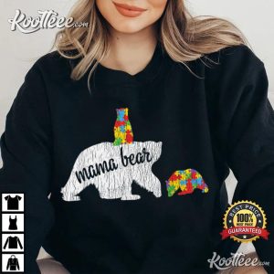 Autism Awareness Mama Bear Autistic Kids T-Shirt Autism Awareness Mama Bear Autistic Kids T-Shirt