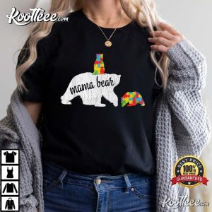 Autism Awareness Mama Bear Autistic Kids T-Shirt Autism Awareness Mama Bear Autistic Kids T Shirt 3