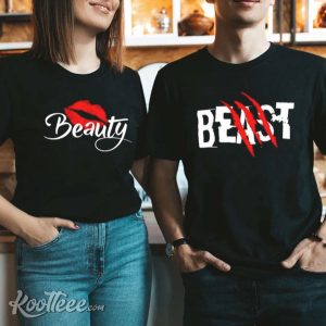 Beauty And Beast Matching Couples Shirts